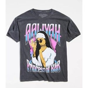Aaliyah Princess Of R&B Shirt Women Small Black Pink Music Concert Tour